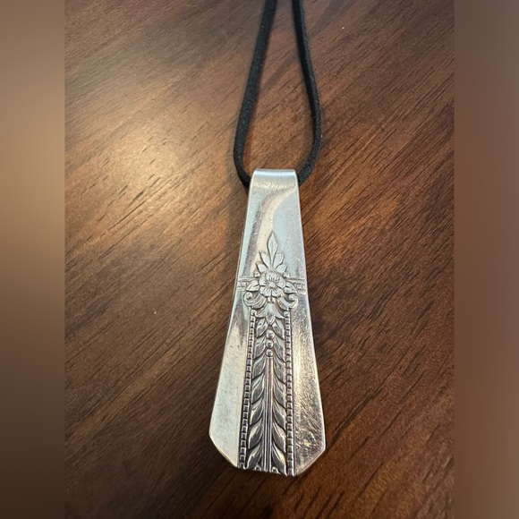 Handmade Silverware Necklace - Picture 1 of 7